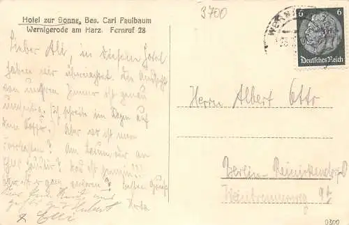 Wernigerode Neuer markt vom Hotel zur Sonne gl1939 173.470