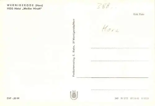 Wernigerode (Harz) HOG Hotel Weisser Hirsch ngl 173.492