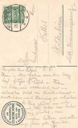 Steinerne Renne (Kr.Wernigerode am Harz) gl1926 173.477