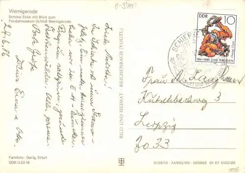 Wernigerode (Harz) Feudalmuseum Schloss gl1986 173.486