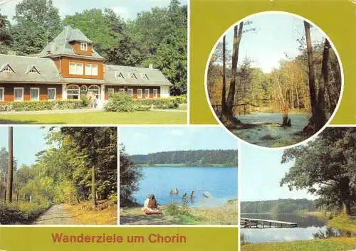 Chorin Mehrbildkarte Wanderziele gl1988 173.511