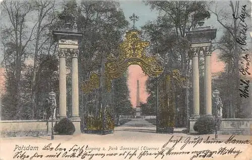 Potsdam Eingang zum Park Sanssouci gl1904 173.553
