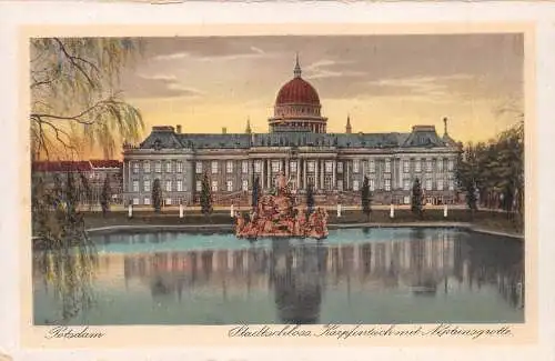 Potsdam Stadtschloss und Karpfenteich ngl 173.555