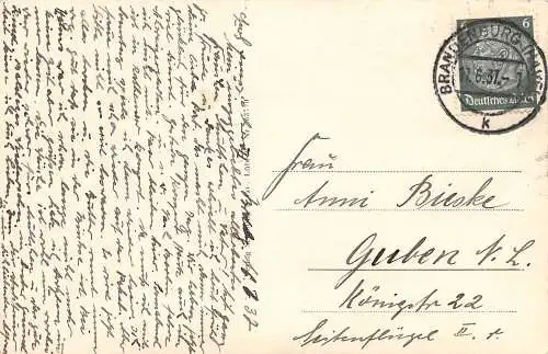 Brandenburg (Havel) Brücke mit Schweizergarten gl1937 173.583