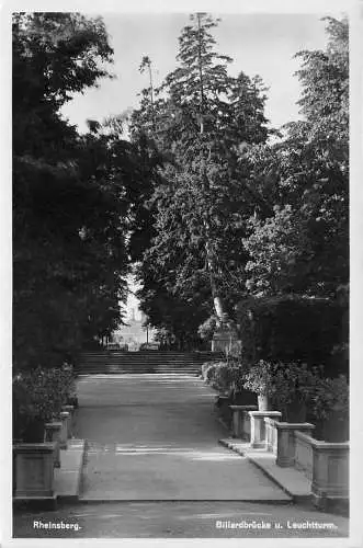 Rheinsberg (Mark) Billardbrücke und Leuchtturm ngl 173.590