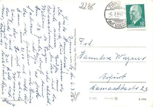 Zinnowitz Blick auf Promenade und Strand gl1964 173.634