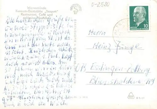 Rostock-Warnemünde Teepott gl1969 173.739