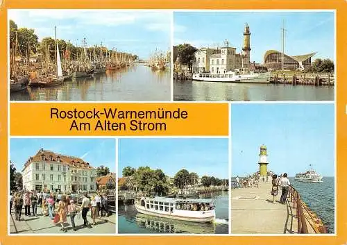 Rostock-Warnemünde Am Alten Strom Mehrbildkarte gl1989 173.736