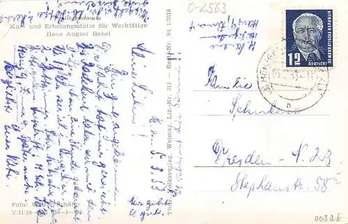Heiligendamm Erholungsstätte "August Bebel" gl1953 173.790