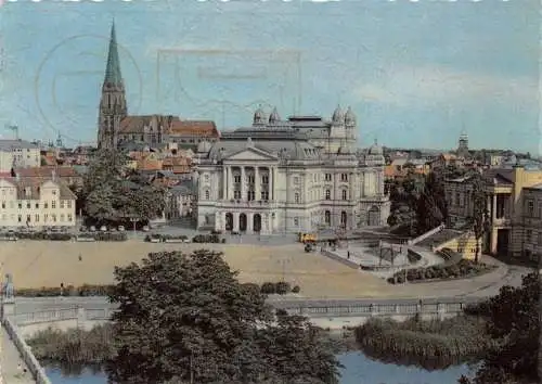 Schwerin Alter Garten mit Theater und Dom gl1960 174.000