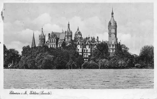 Schwerin Schloss Seeseite gl1941 173.991