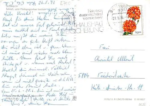 Schwerin Schloss (Pädagogische Schule) gl1976 174.026