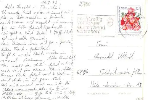 Schwerin Weinhandlung in der Buschstraße gl1973 174.035