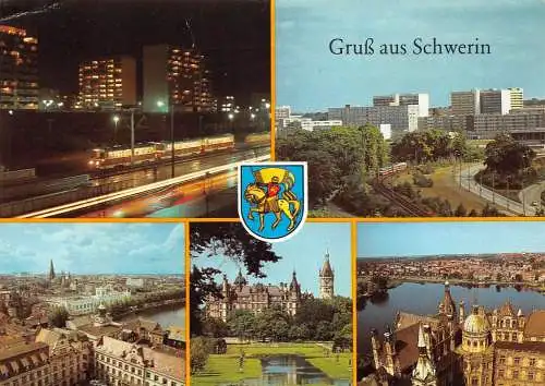 Schwerin Mehrbildkarte gl1987 174.038