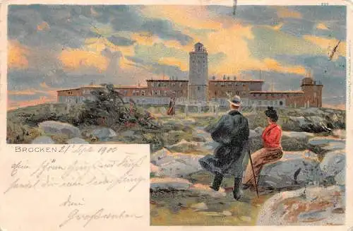 Brocken (Harz) Litho Brockenhotel gl1900 174.141
