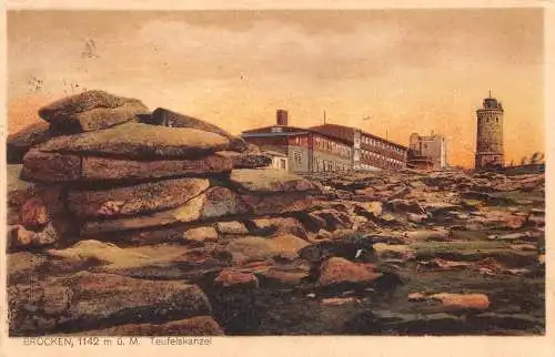 Brocken Harz Teufelskanzel gl1929 174.158