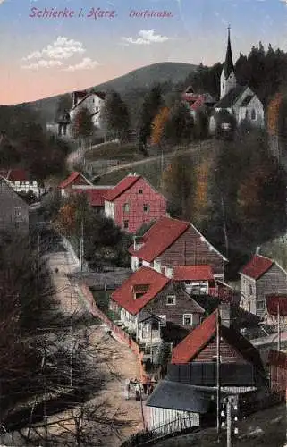 Schierke (Harz) Dorfstraße gl1916 174.177