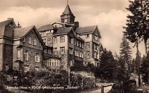 Schierke (Harz) FDGB-Erholungsheim "Einheit" gl1961 174.195