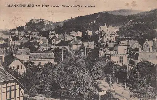 Blankenburg / Harz von den Eichenberg-Villen bahnpgl1916 174.248