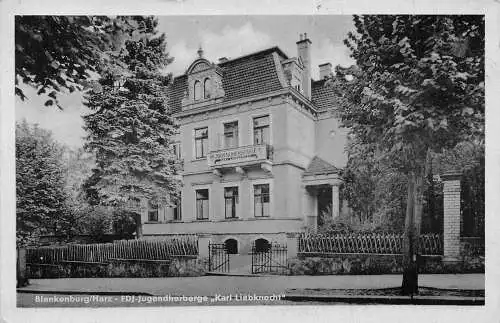 Blankenburg / Harz FDJ-Jugendherberge "Karl Liebknecht" gl1957 174.244