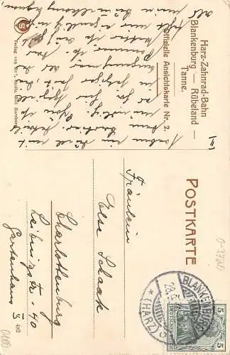 Blankenburg / Harz Der Regenstein gl1910 174.251
