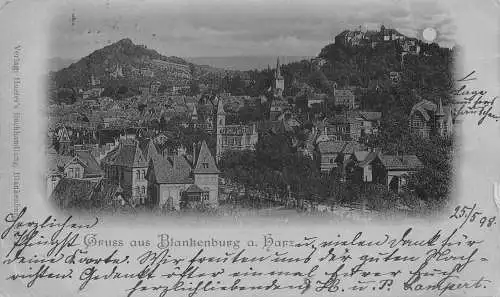 Blankenburg (Harz) Mondscheinlitho gl1898 174.259