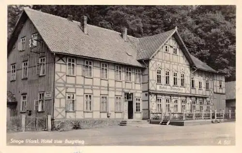 Stiege/Harz Hotel zum Burgstieg gl1957 174.308