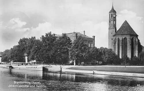 Brandenburg (Havel) Johanniskirche und Saldria gl1937 174.360