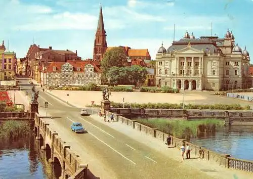 Schwerin Dom und Theater gl1982 174.441