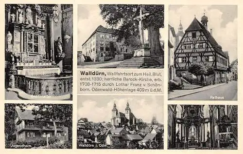 Walldürn Baden Mehrbildkarte ngl 174.530