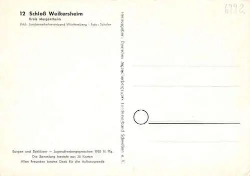 Weikersheim (Taubertal) Schloß ngl 174.561