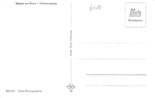 Speyer a.Rh. Nikolausgasse ngl 174.571