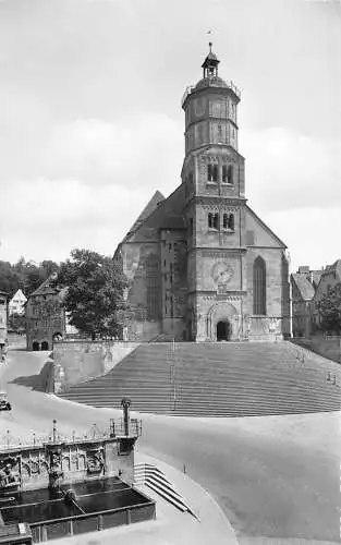Schwäb.Hall Michaeliskirche u.Brunnen ngl 174.597