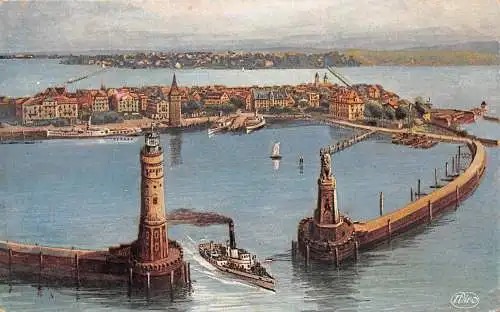 Lindau (Bodensee) Panorama gl1924 174.671