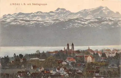 Lindau (Bodensee) mit Säntisgruppe gl1907 174.667