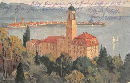 Bad Schachen a.B. Kurhaus Künstlerkarte H. Göhler gl1924 174.668