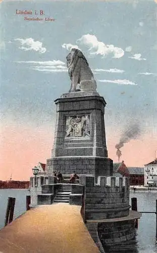 Lindau (Bodensee) Bayrischer Löwe feldpgl1918 174.677