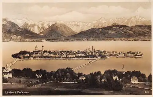 Lindau (Bodensee) Panorama gl1935 174.690