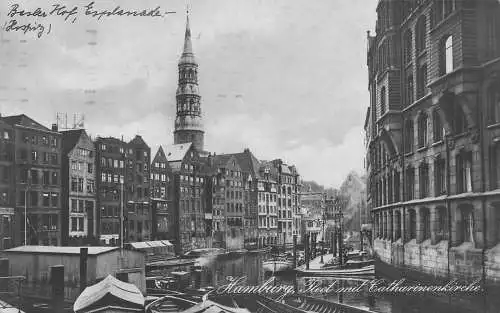 Hamburg Fleet Catharinenkirche gl1925 174.713