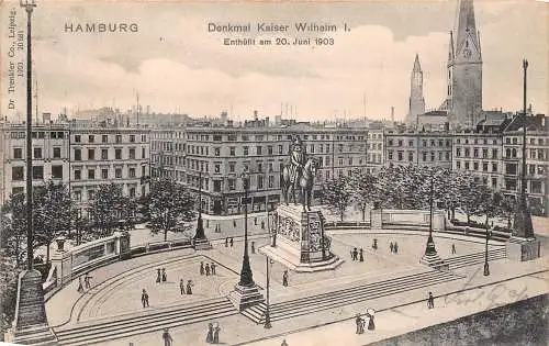 Hamburg Denkmal Kaiser Wilhelm I gl1906 174.705