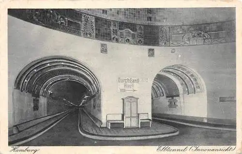 Hamburg Elbtunnel Innenansicht ngl 174.698
