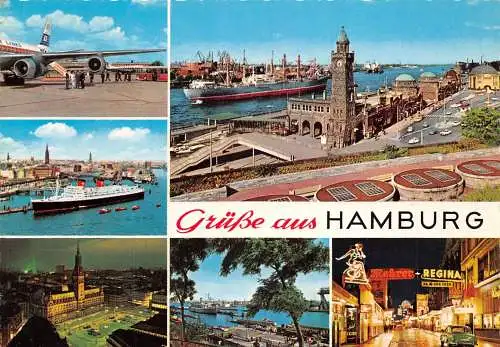 Hamburg Mehrbildkarte Teilansichten ngl 174.723