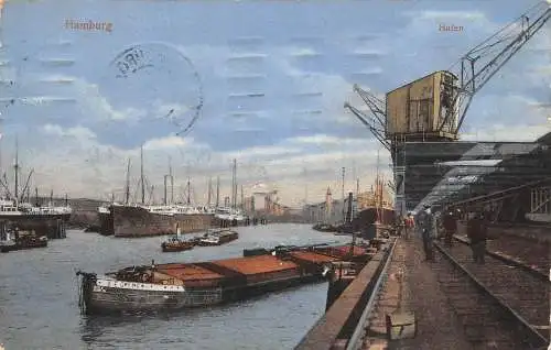 Hamburg Michaeliskirche und Elbe gl1927 174.728