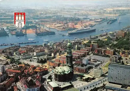 Hamburg Michaeliskirche und Hafen ngl 174.729