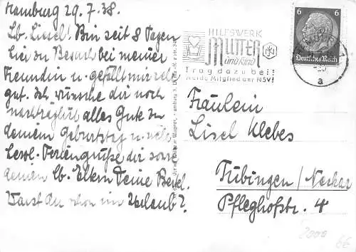 Hamburg Jungfernstieg mit Alsterpavillion gl1938 174.740
