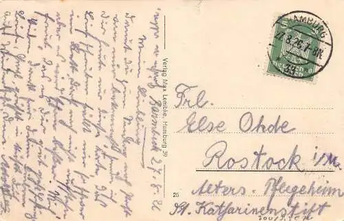 Hamburg Lombardsbrücke mit Stadt gl1926 174.722
