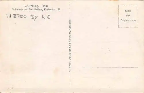 Würzburg - Dom, Innenansicht ngl 167.427