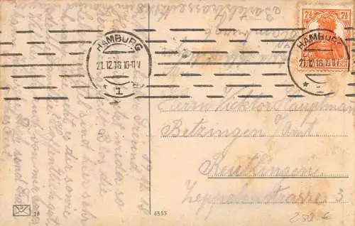 Hamburg Botanischer Garten und Zoll-Directionsgebäude gl1918 174.761