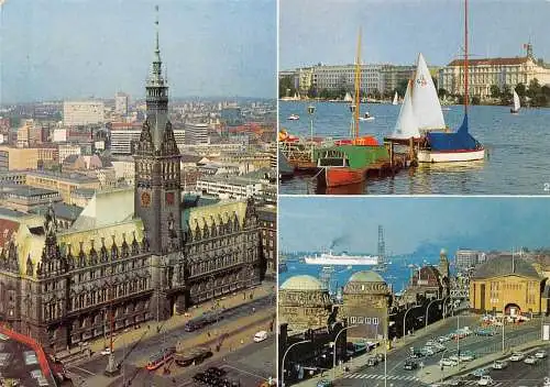 Hamburg Mehrbildkarte Teilansichten gl1986 174.766
