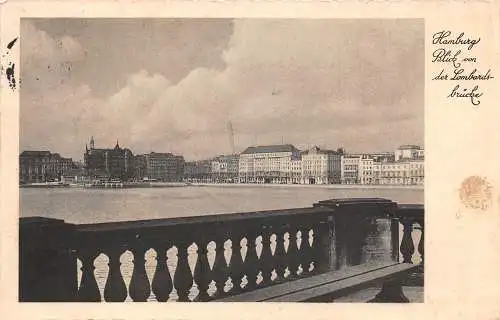 Hamburg Blick von der Lombardibrücke gl1932 174.779
